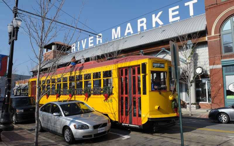 River Market District in Little Rock